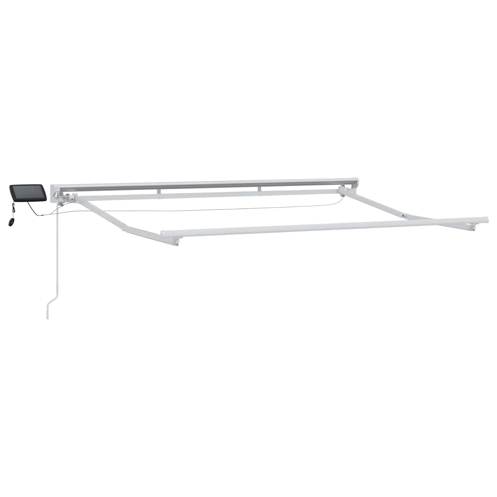 Ručni okvir tende s LED-ima Bijela, Siva, Antracit 3,5 x 2,5 m