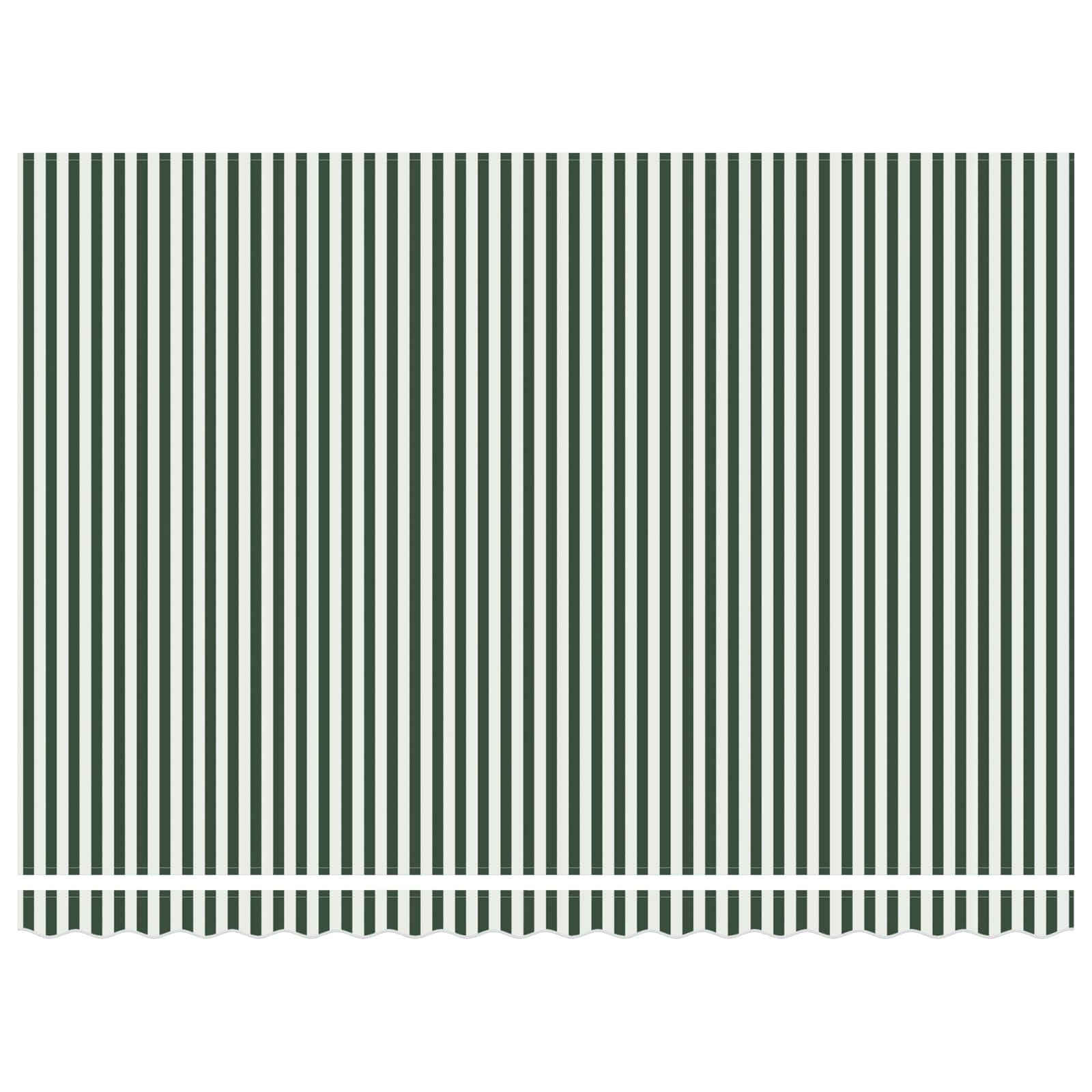 Električna retraktabilna tenda Zelena i bijela 4 × 3 m