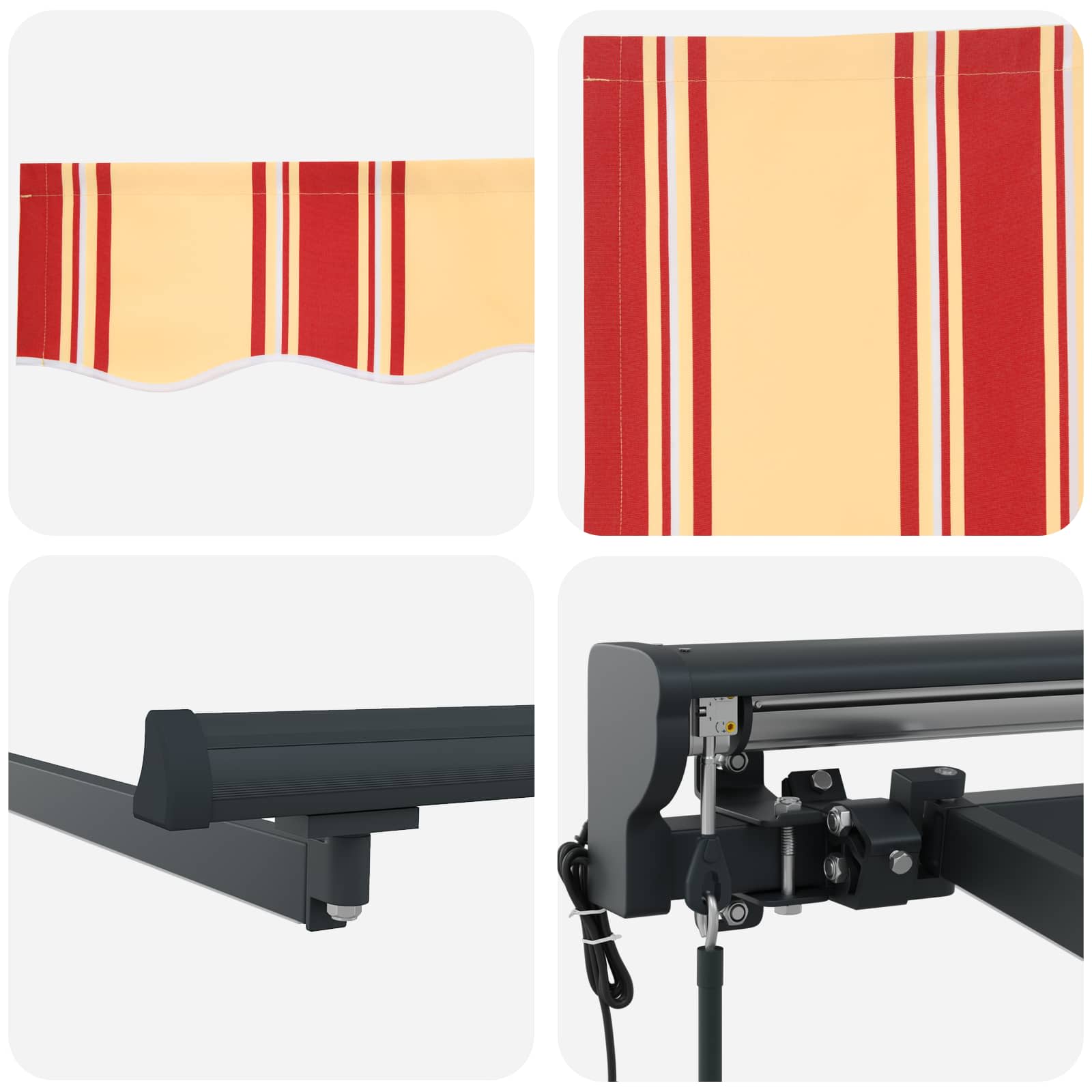 Električna retraktabilna tenda 4 × 3,5 m