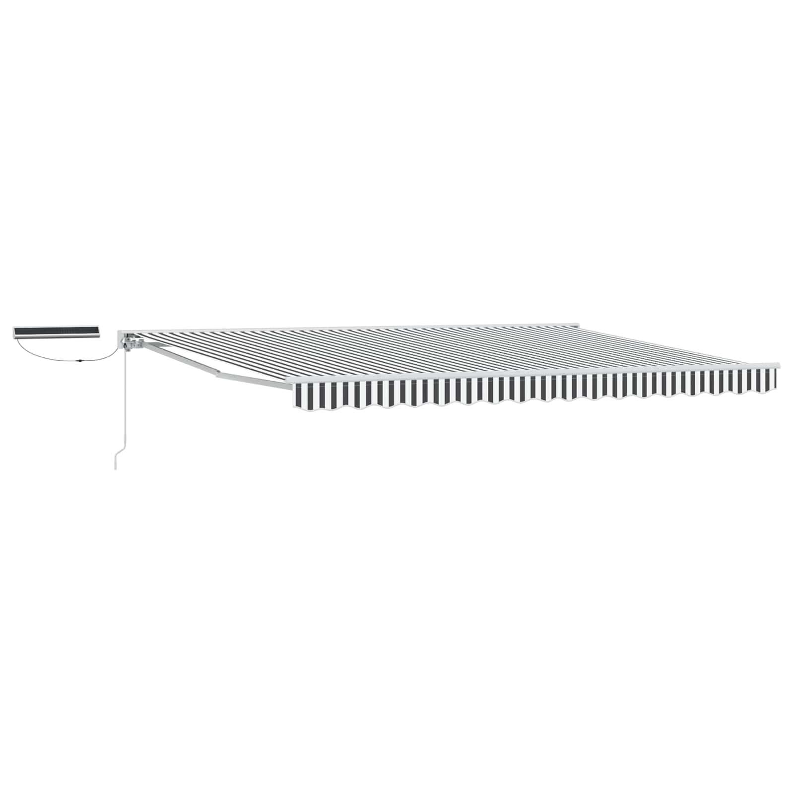 Električna retraktabilna tenda Antracit i bijelo 5 × 3,5 m