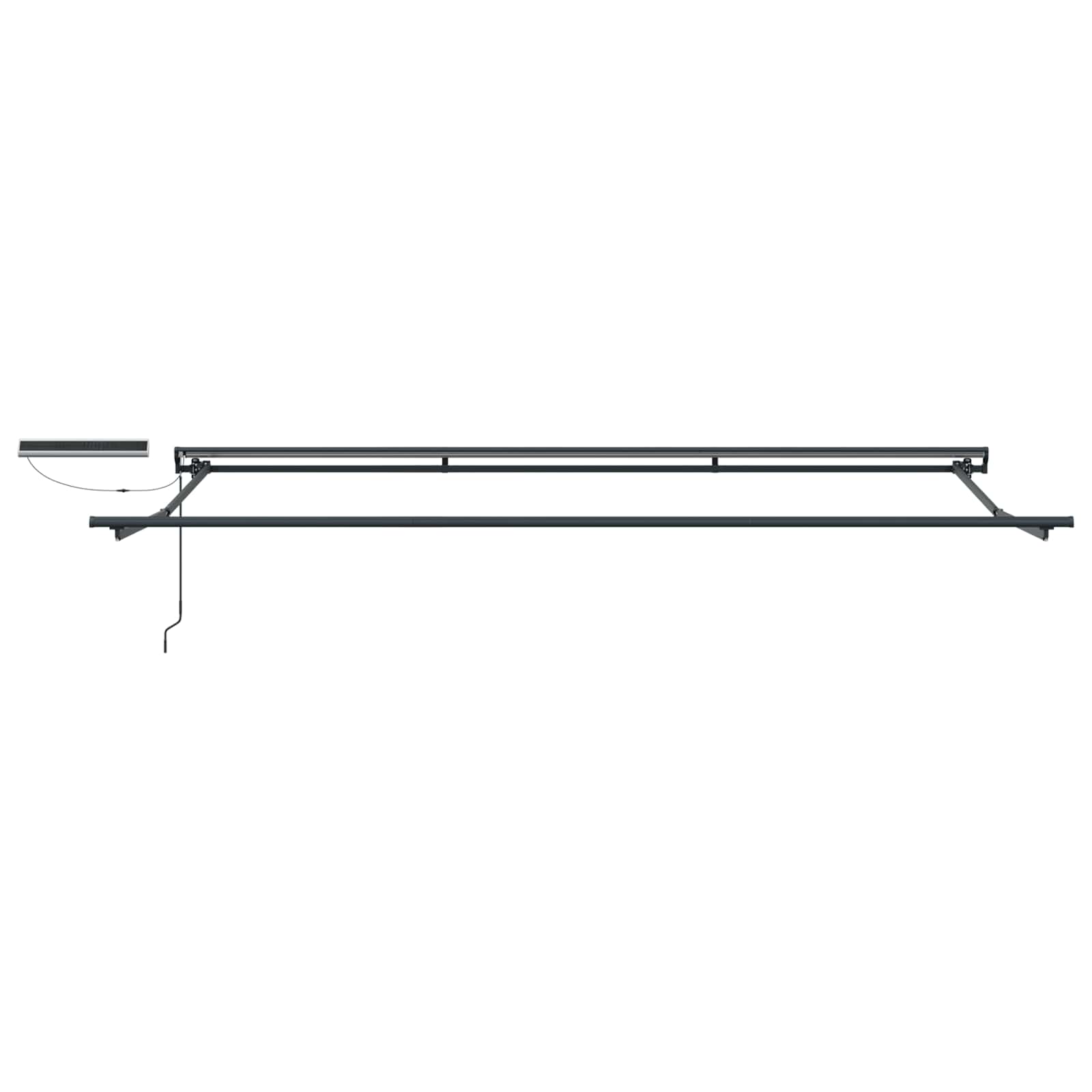 Električna retraktabilna tenda 5 x 3 m Poliester s PU premazom