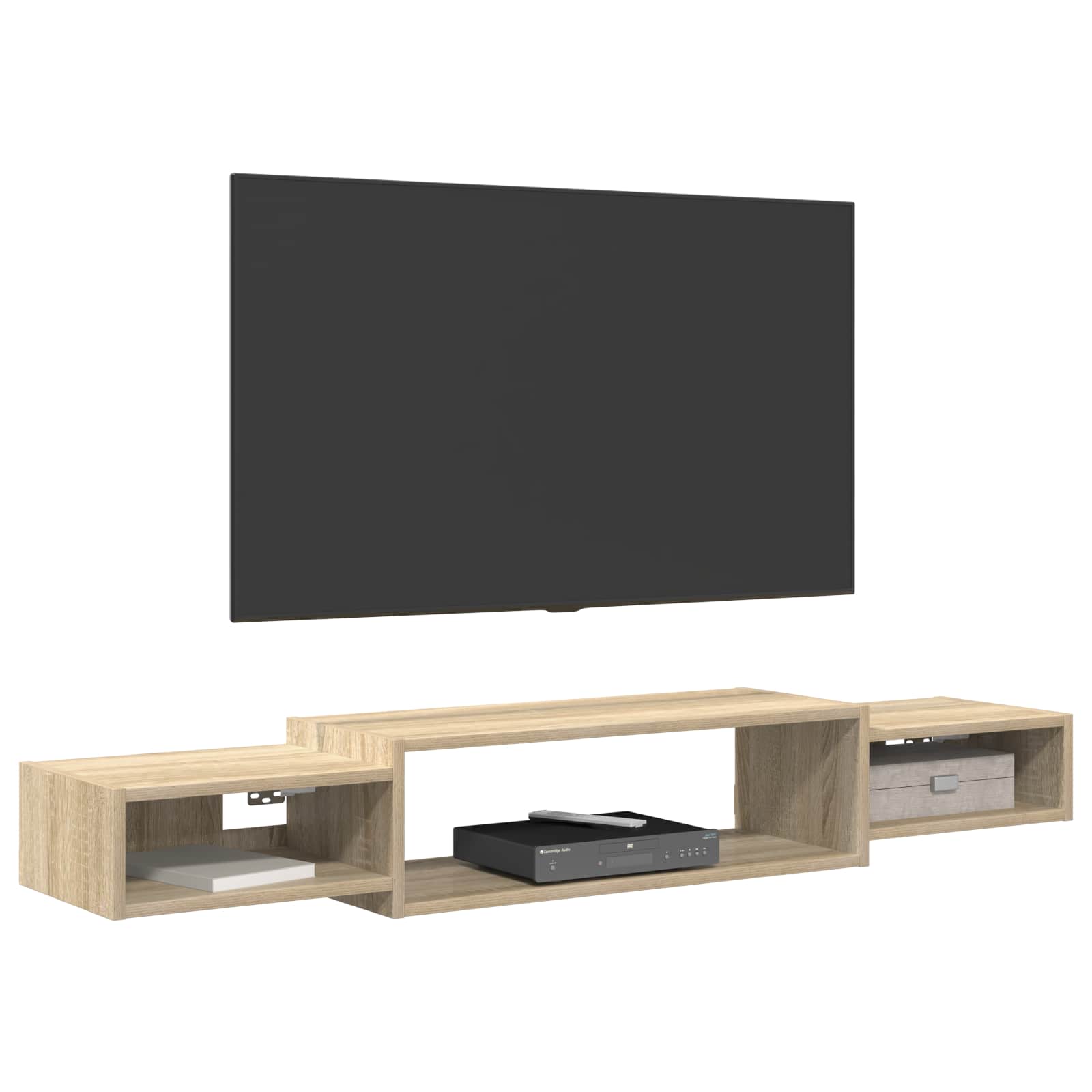 TV ormar za montažu na zid Zidna montaža Hrast sonoma