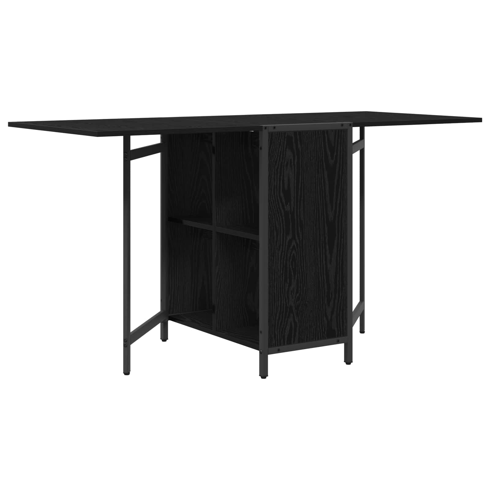 Blagovaonski stol 144 x 60 x 75 cm Konstruirano drvo Crni hrast