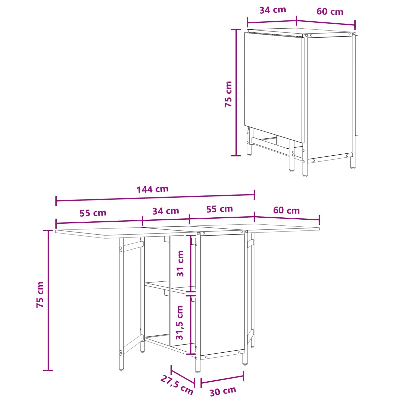 Blagovaonski stol 144 x 60 x 75 cm Konstruirano drvo Staro drvo