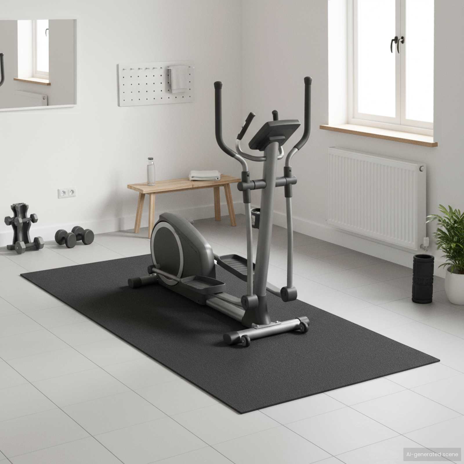 Sportska zaštita Mat Crna 180 x 75 x 0,6 cm PVC visoke gustoće
