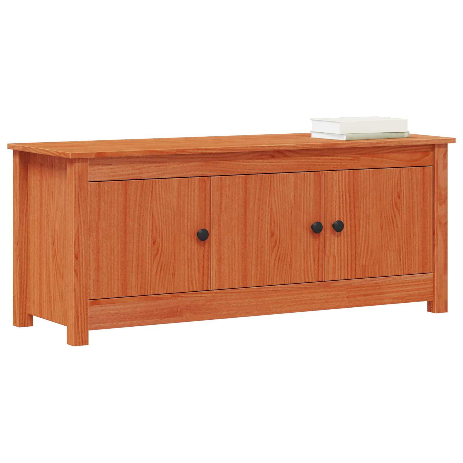 Ormar za cipele Vosak Smeđa 110 x 38 x 45,5 cm Masivna borovina