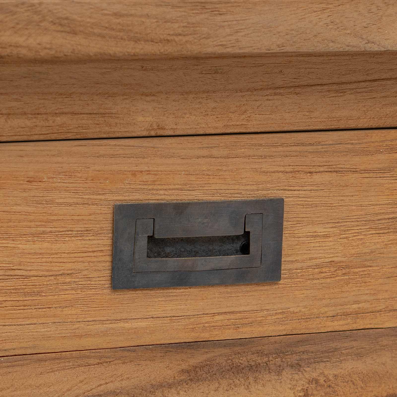 Konzolna stolica Prirodna 90 x 30 x 80 cm Čvrsto teak drvo