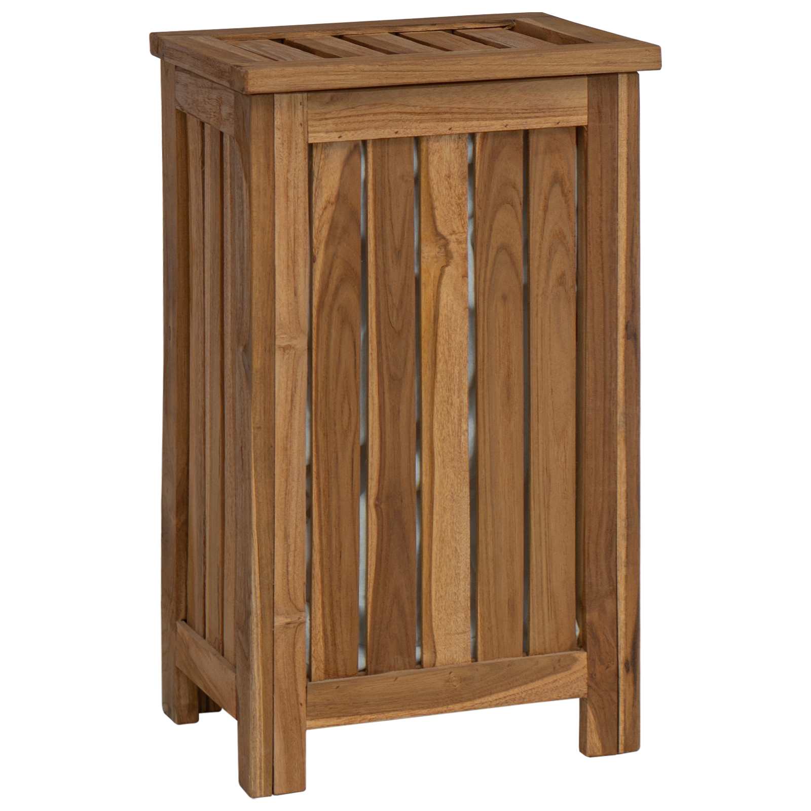Košarica za rublje Prirodna Čvrsto teak drvo