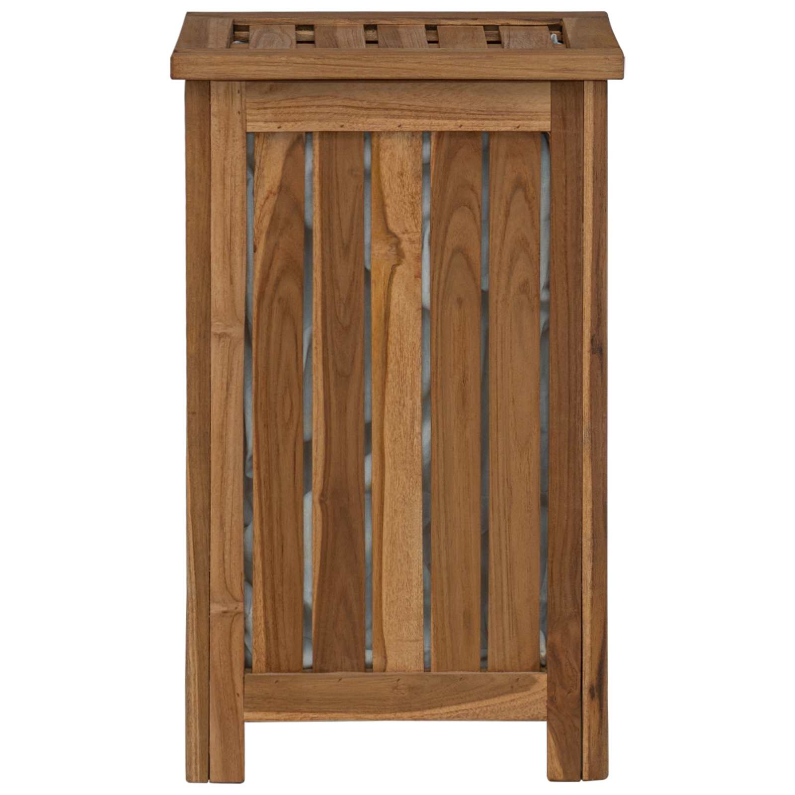 Košarica za rublje Prirodna Čvrsto teak drvo
