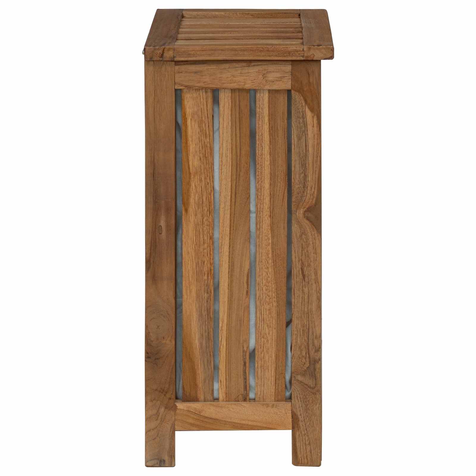 Košarica za rublje Prirodna Čvrsto teak drvo