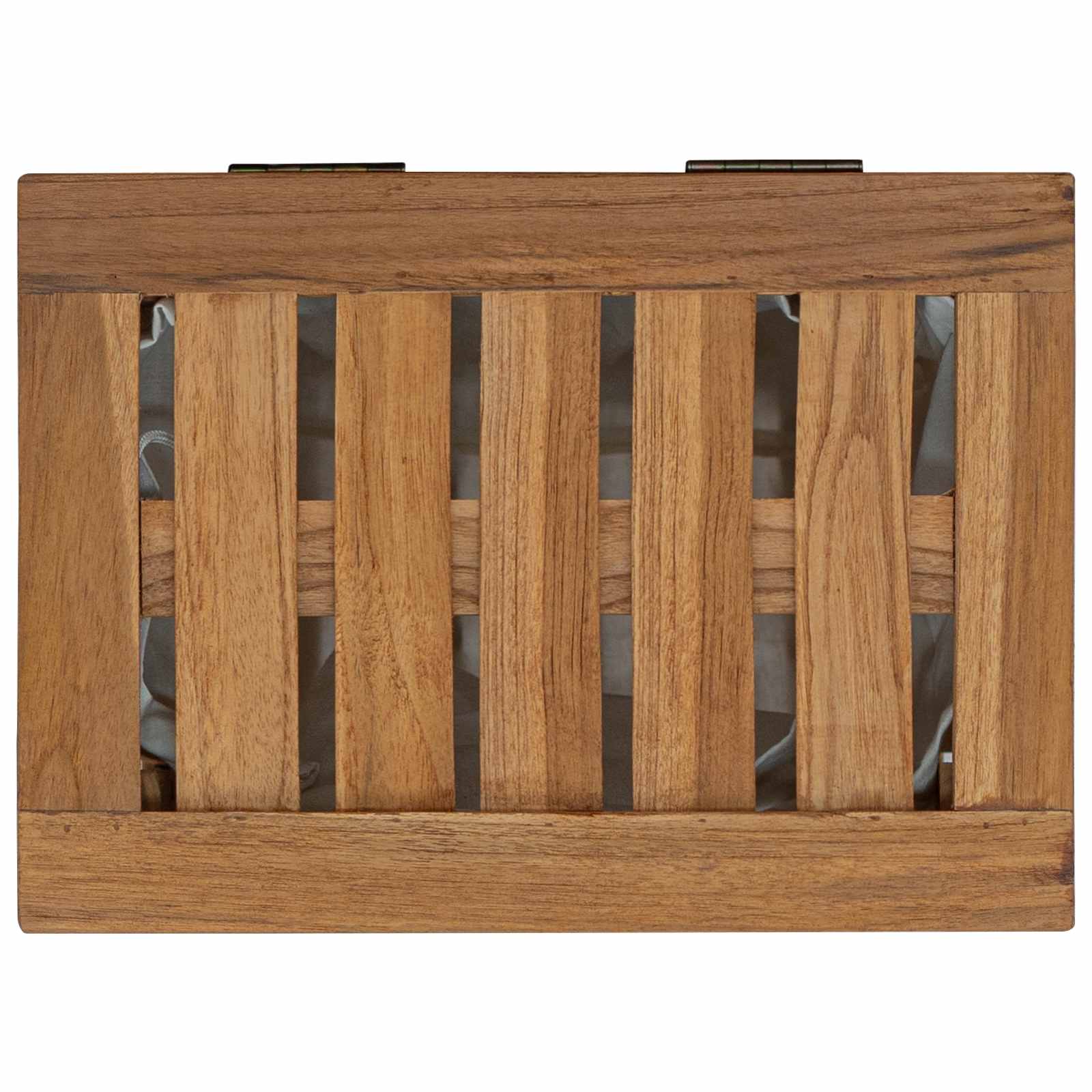 Košarica za rublje Prirodna Čvrsto teak drvo