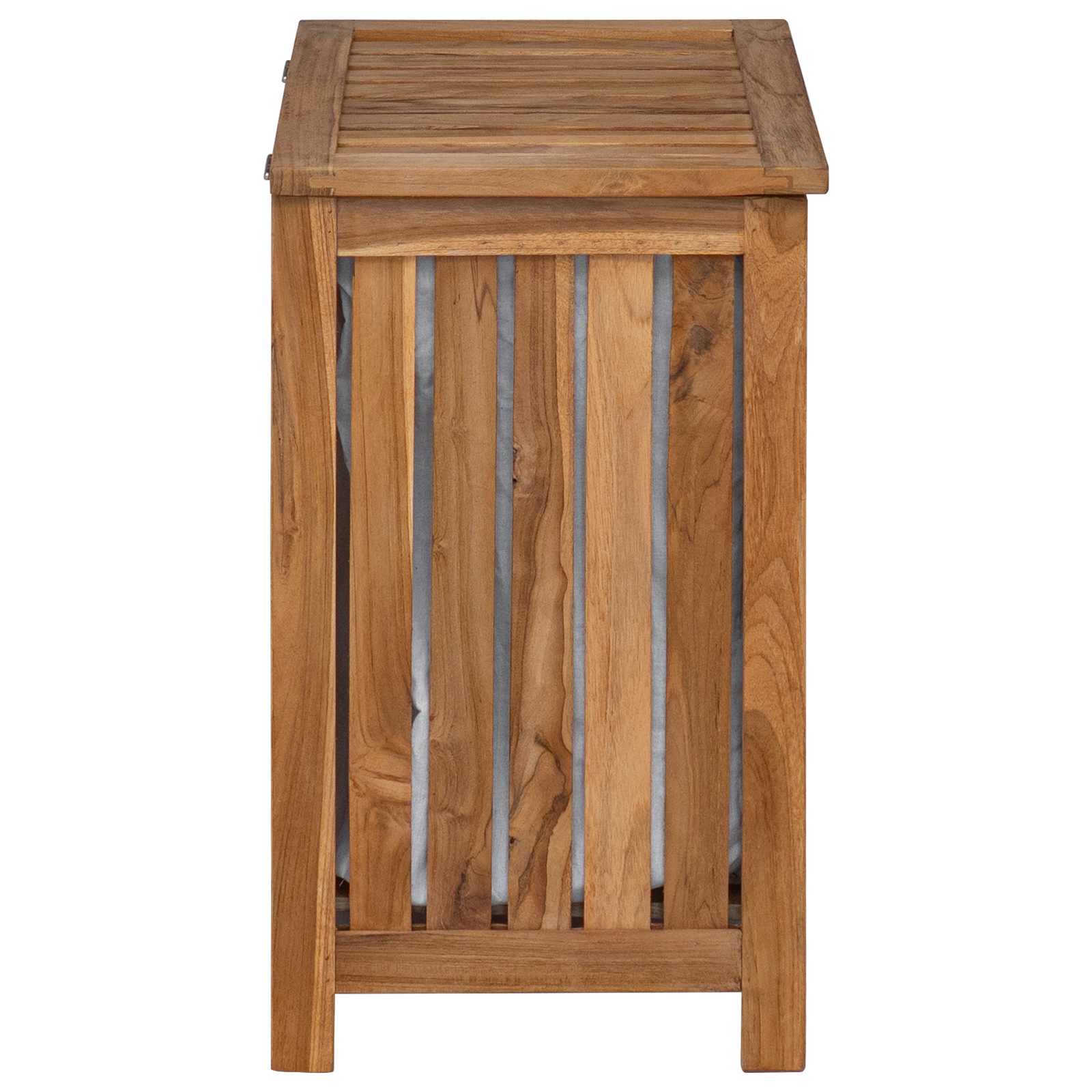 Košarica za rublje Prirodna Čvrsto teak drvo