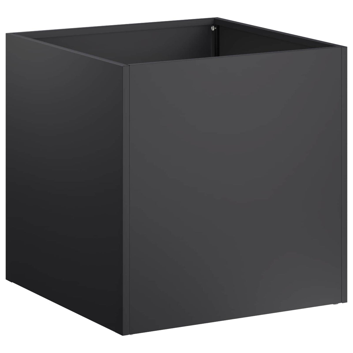 Vrtna saksija Crna 20 x 20 x 20 cm Čelična vrata