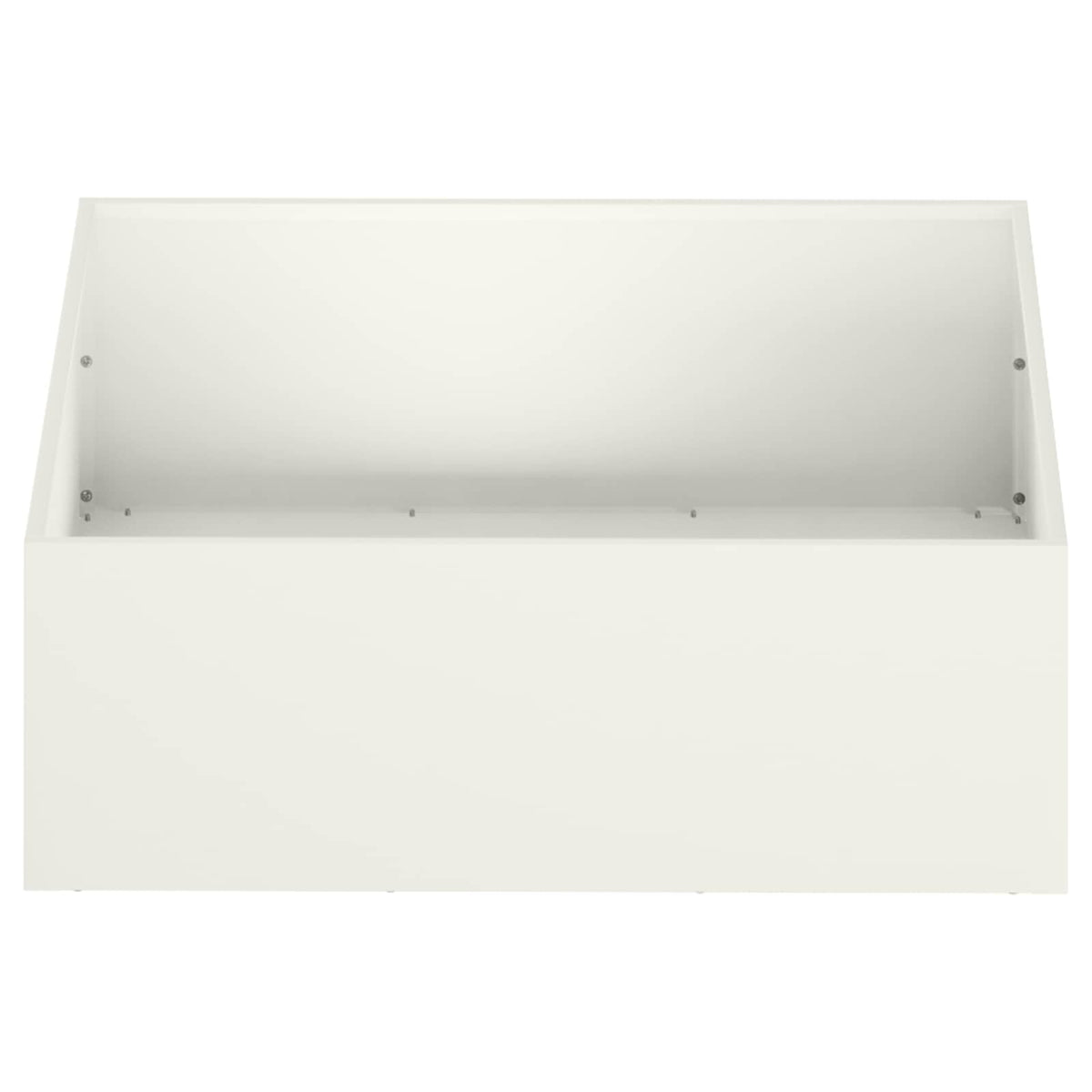 Vrtna saksija Bijela 60 x 60 x 20 cm Čelična vrata