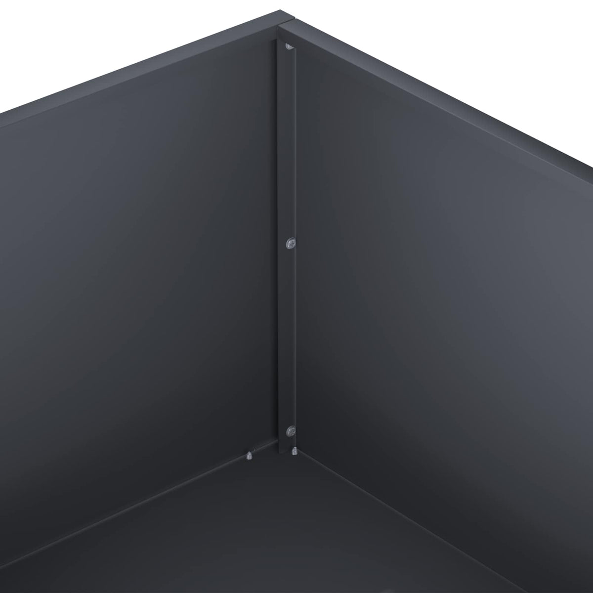 Vrtna saksija Antracit 60 x 60 x 20 cm Čelična vrata
