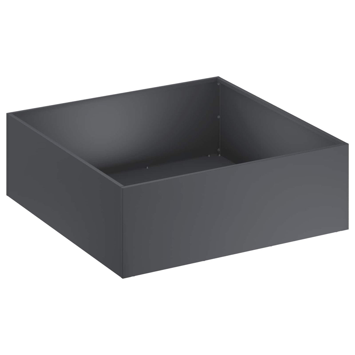 Vrtna saksija Antracit 60 x 60 x 20 cm Čelična vrata