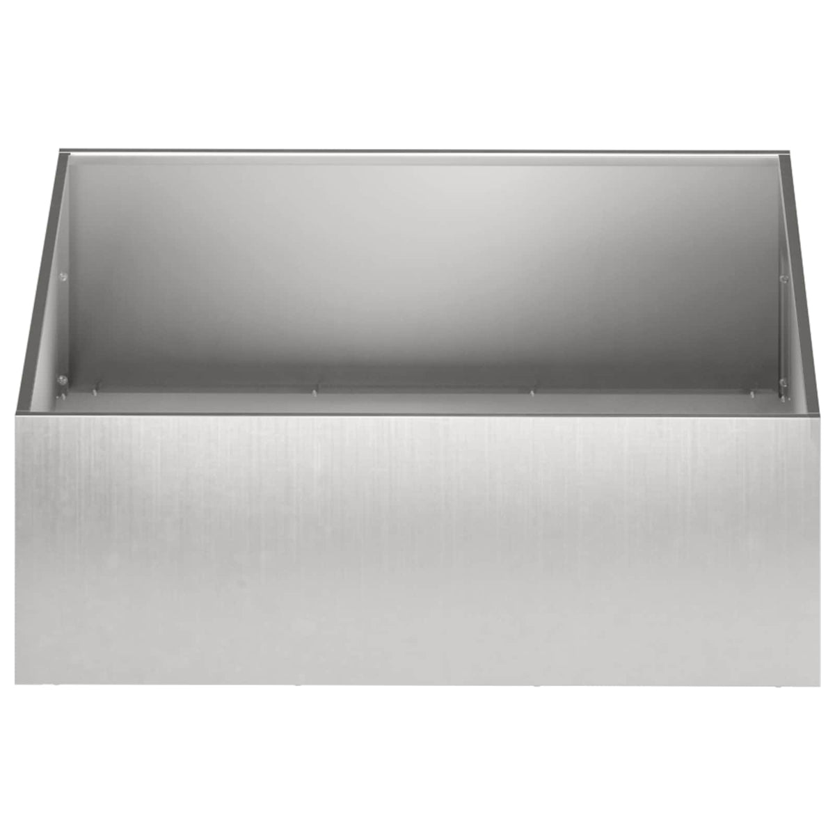 Vrtna saksija Srebrna 60 x 60 x 20 cm Nehrđajući čelik