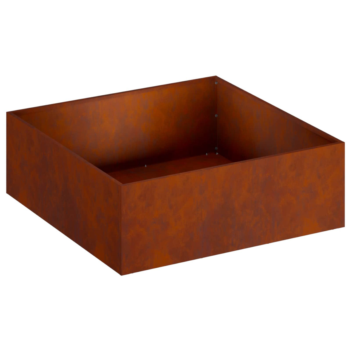 Vrtna saksija Rđa 60 x 60 x 20 cm Otporni čelik