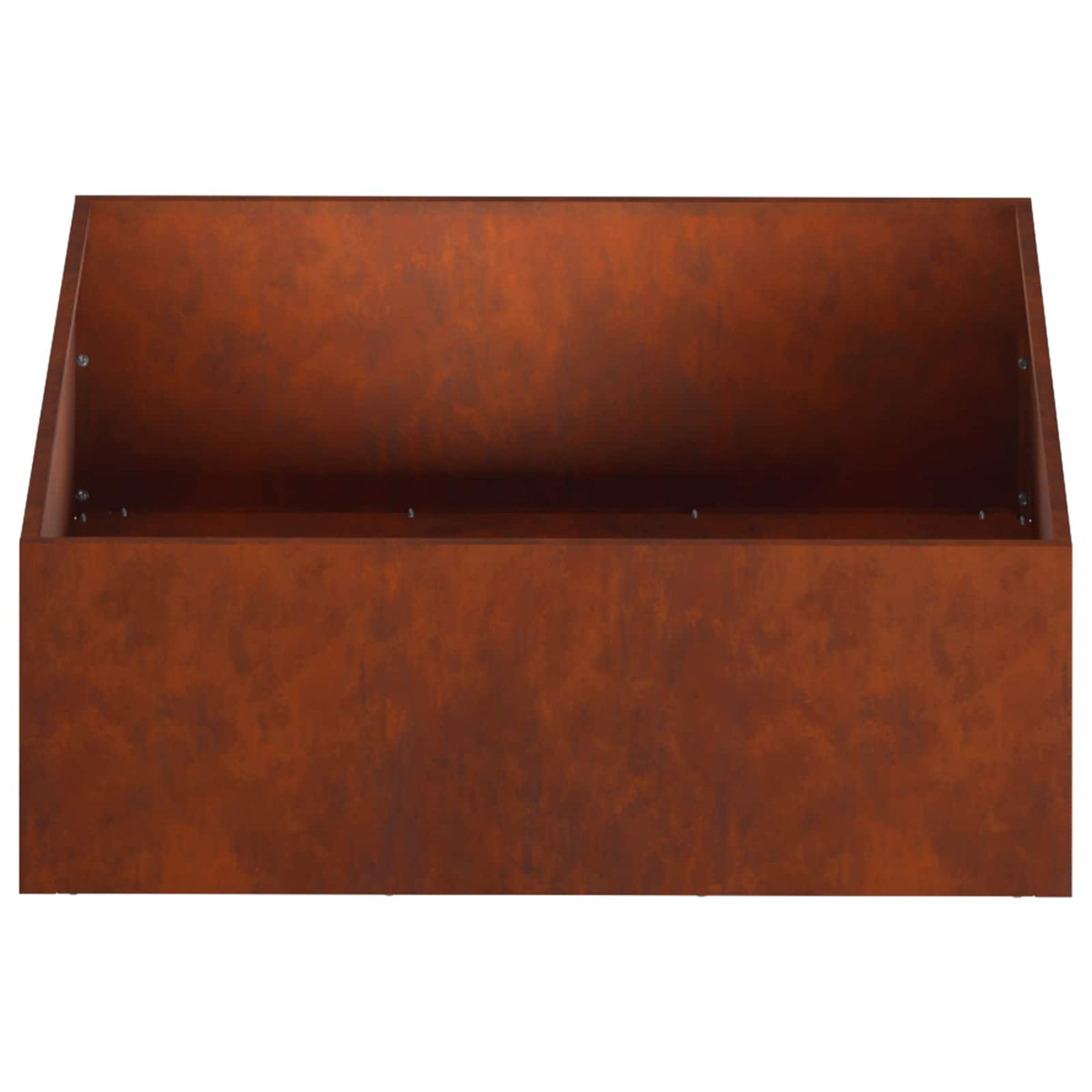 Vrtna saksija Rđa 60 x 60 x 20 cm Otporni čelik