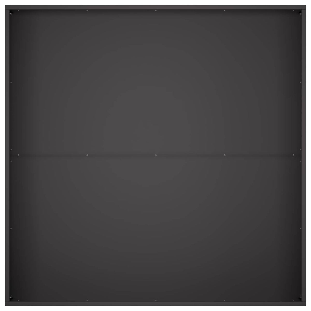 Vrtna saksija Crna 80 x 80 x 20 cm Čelična vrata