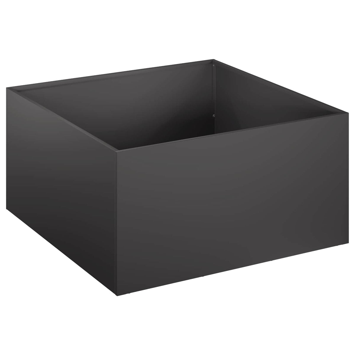 Vrtna saksija Crna 40 x 40 x 30 cm Čelična vrata