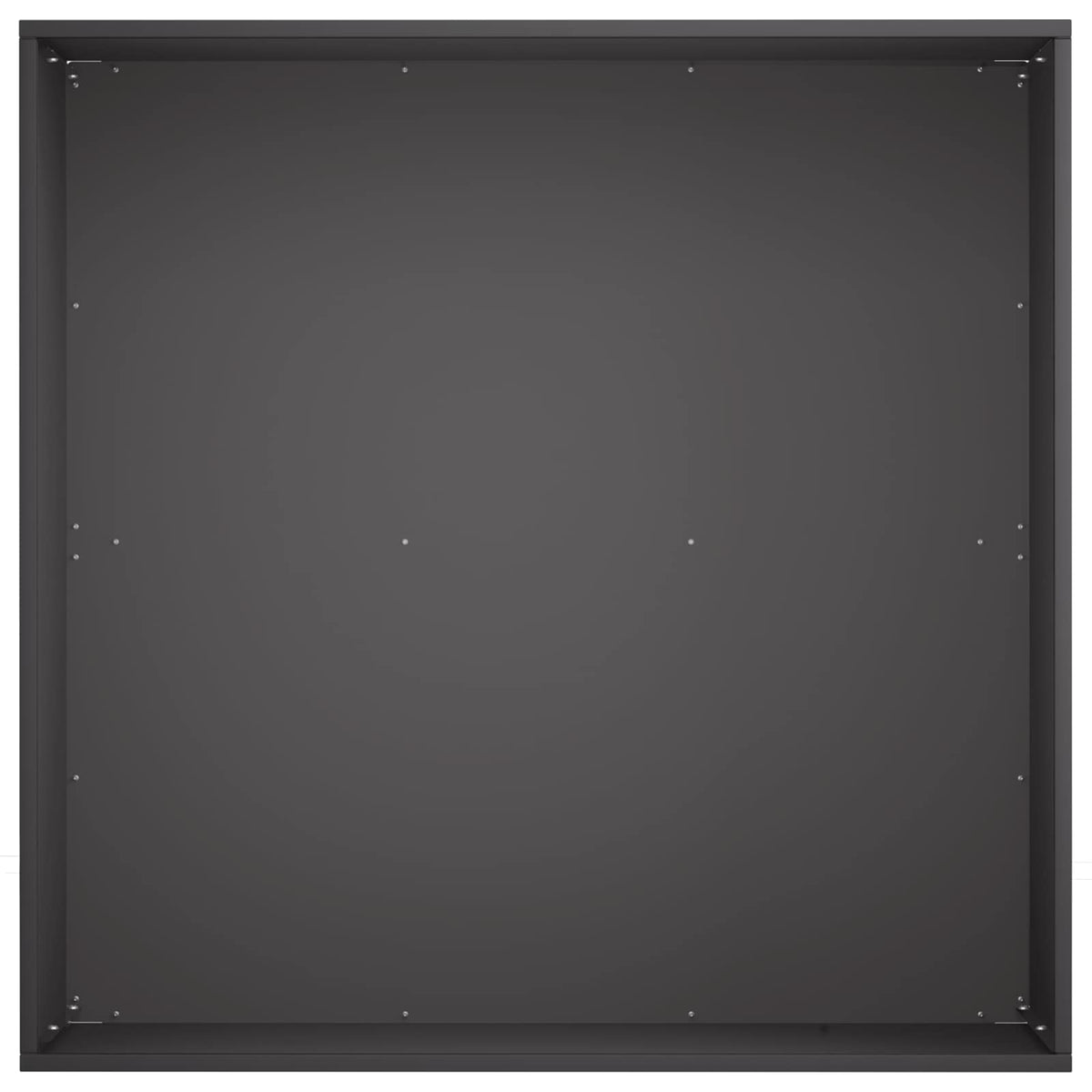 Vrtna saksija Crna 40 x 40 x 30 cm Čelična vrata