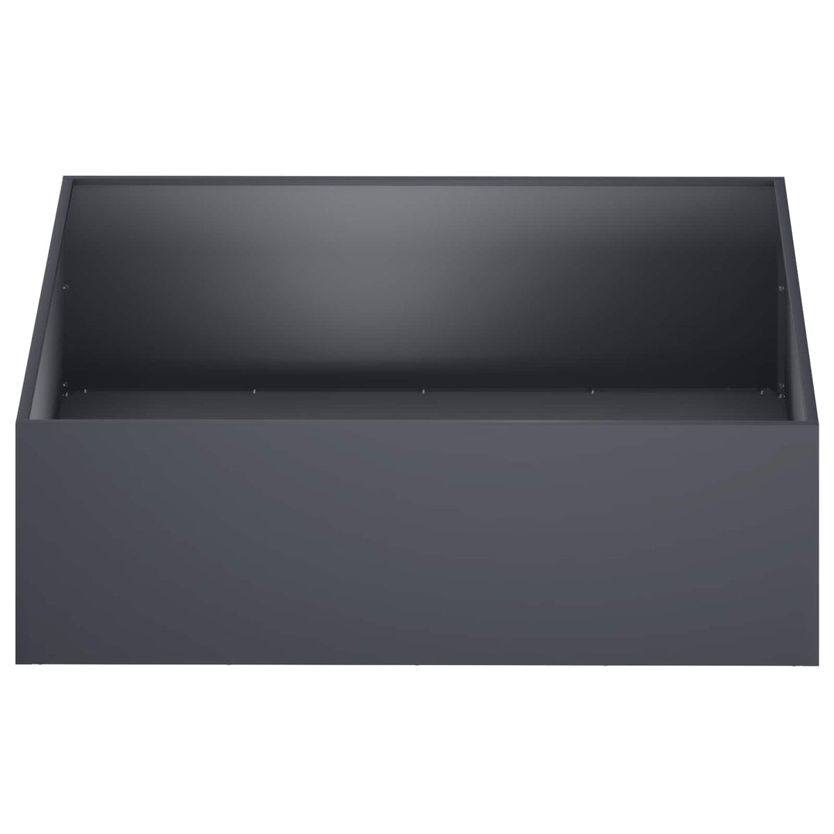 Vrtna saksija 2 kom. Antracit 80 x 80 x 30 cm Čelična vrata