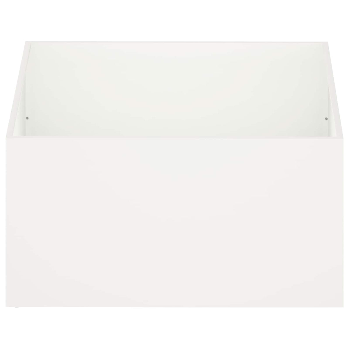 Vrtna saksija Bijela 60 x 60 x 40 cm Čelična vrata