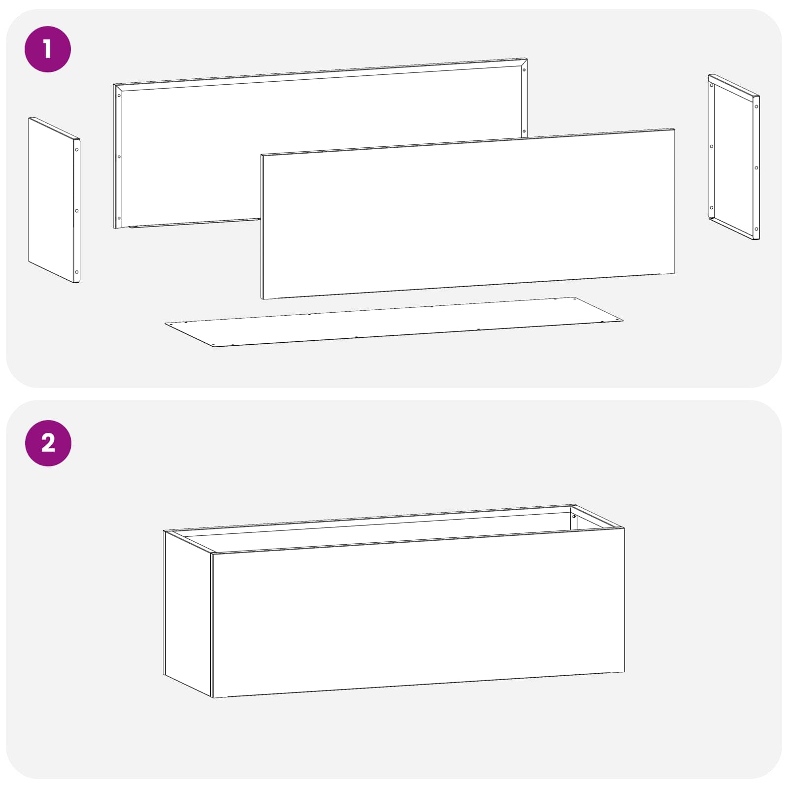 Vrtna saksija Rđa 60 x 20 x 20 cm Otporni čelik