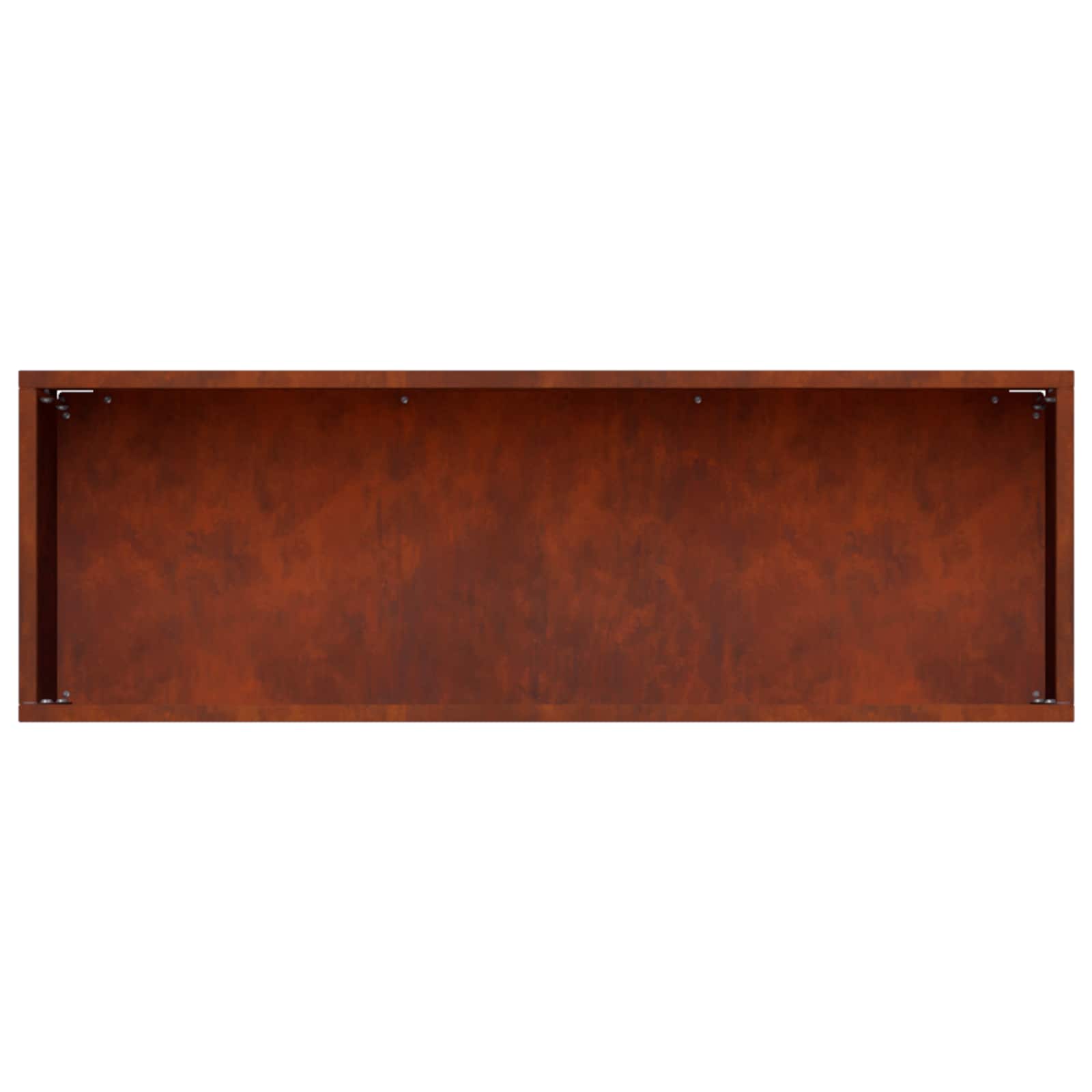 Vrtna saksija Rđa 60 x 20 x 20 cm Otporni čelik