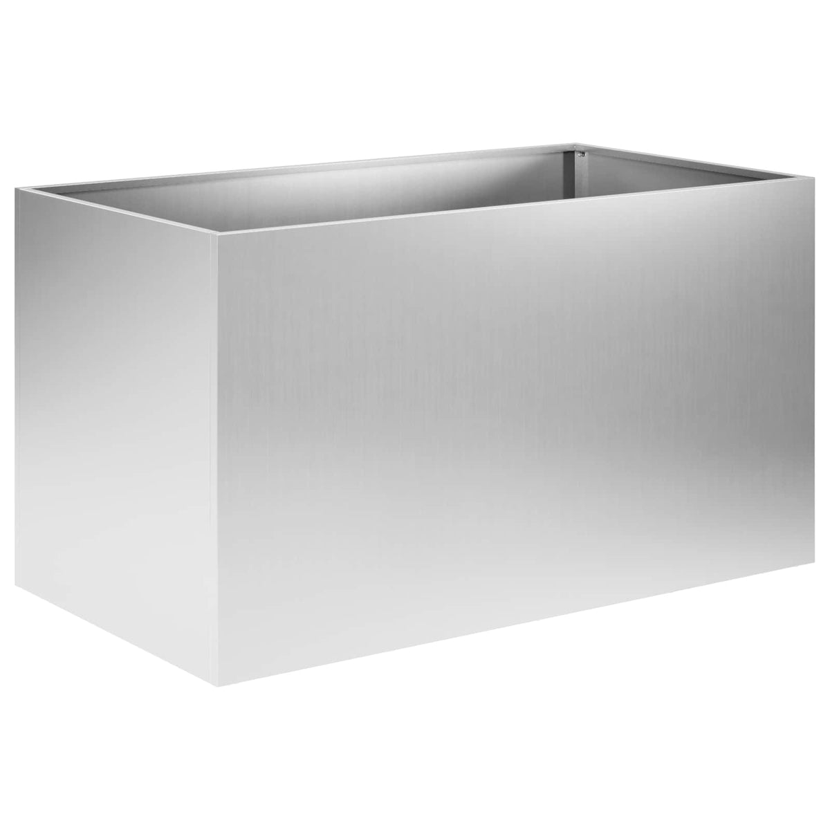 Vrtna saksija 2 kom. Srebrna 100 x 50 x 50 cm Pocinčani čelik