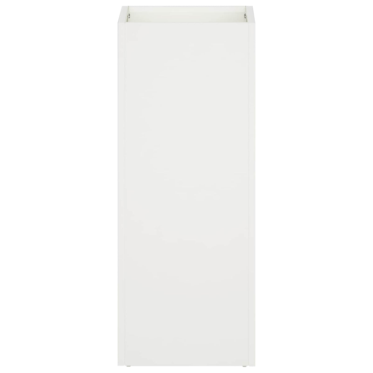 Vrtna saksija Bijela 20 x 20 x 40 cm Čelična vrata