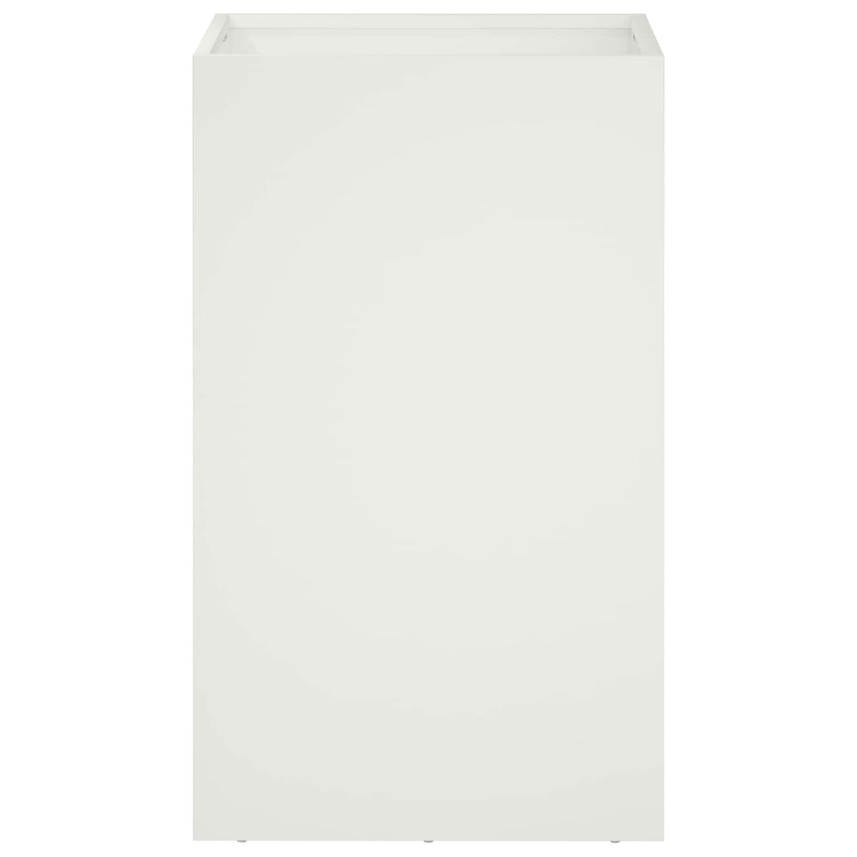 Vrtna saksija Bijela 30 x 30 x 50 cm Čelična vrata