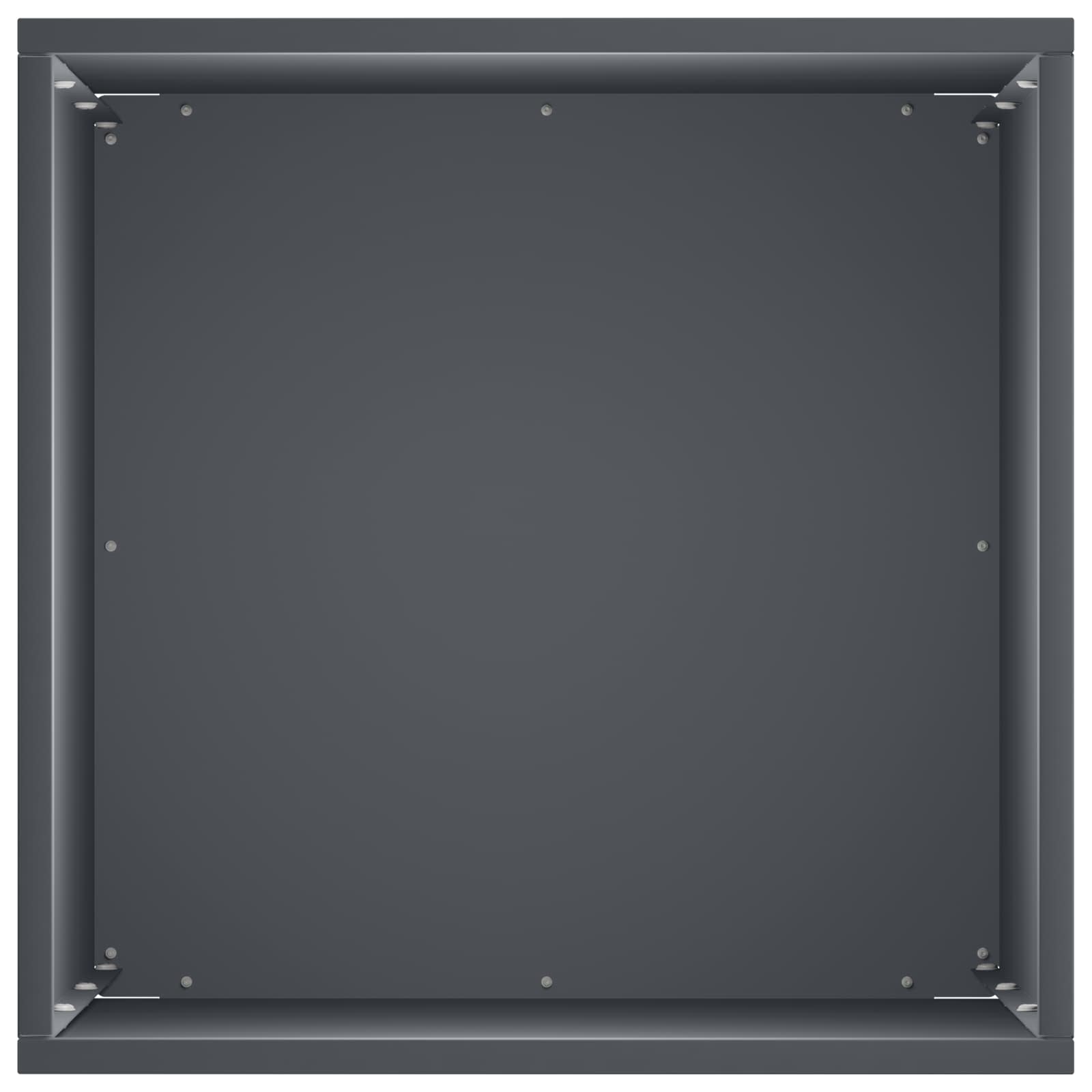 Vrtna saksija 2 kom. Antracit 30 x 30 x 50 cm Čelična vrata