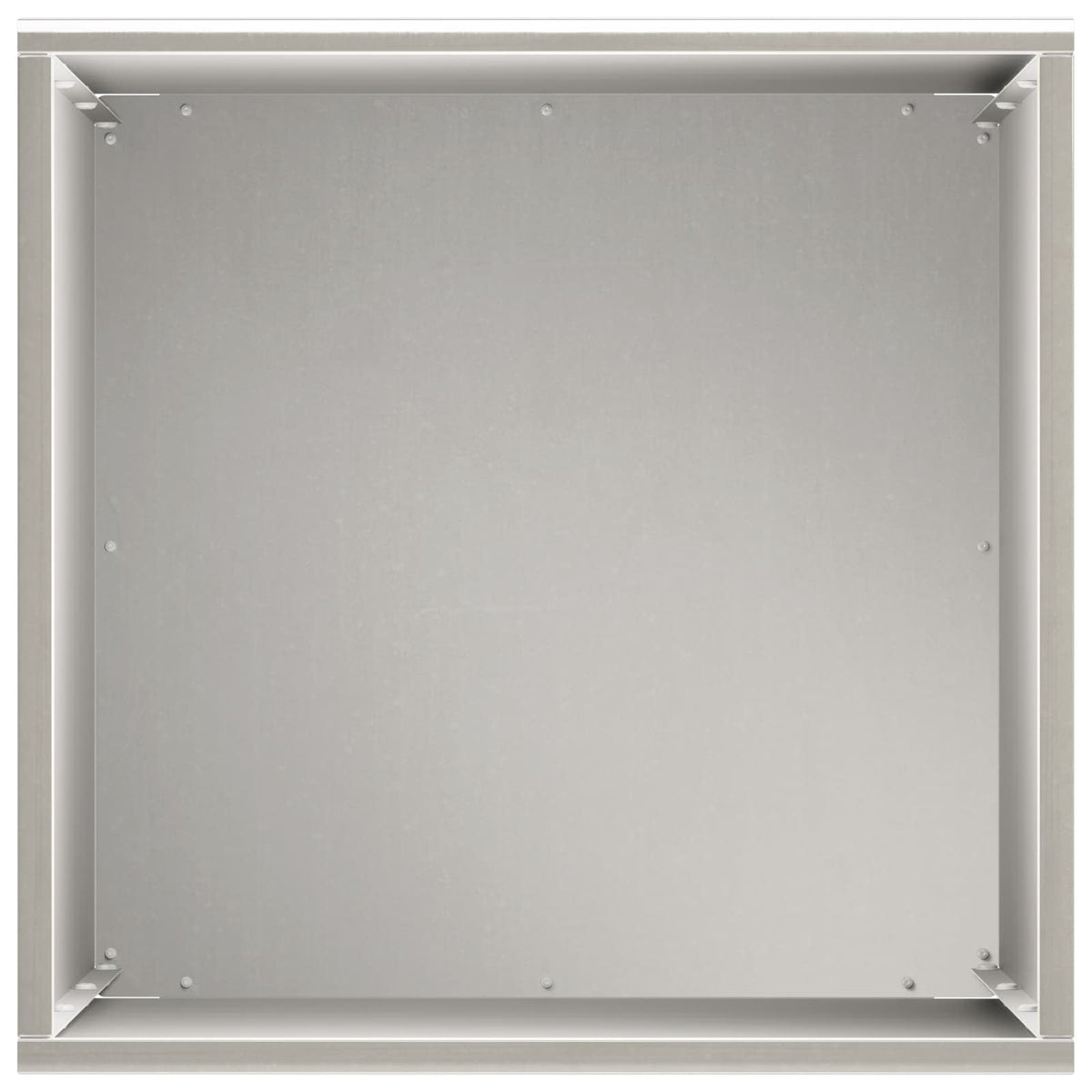 Vrtna saksija Srebrna 40 x 40 x 50 cm Nehrđajući čelik