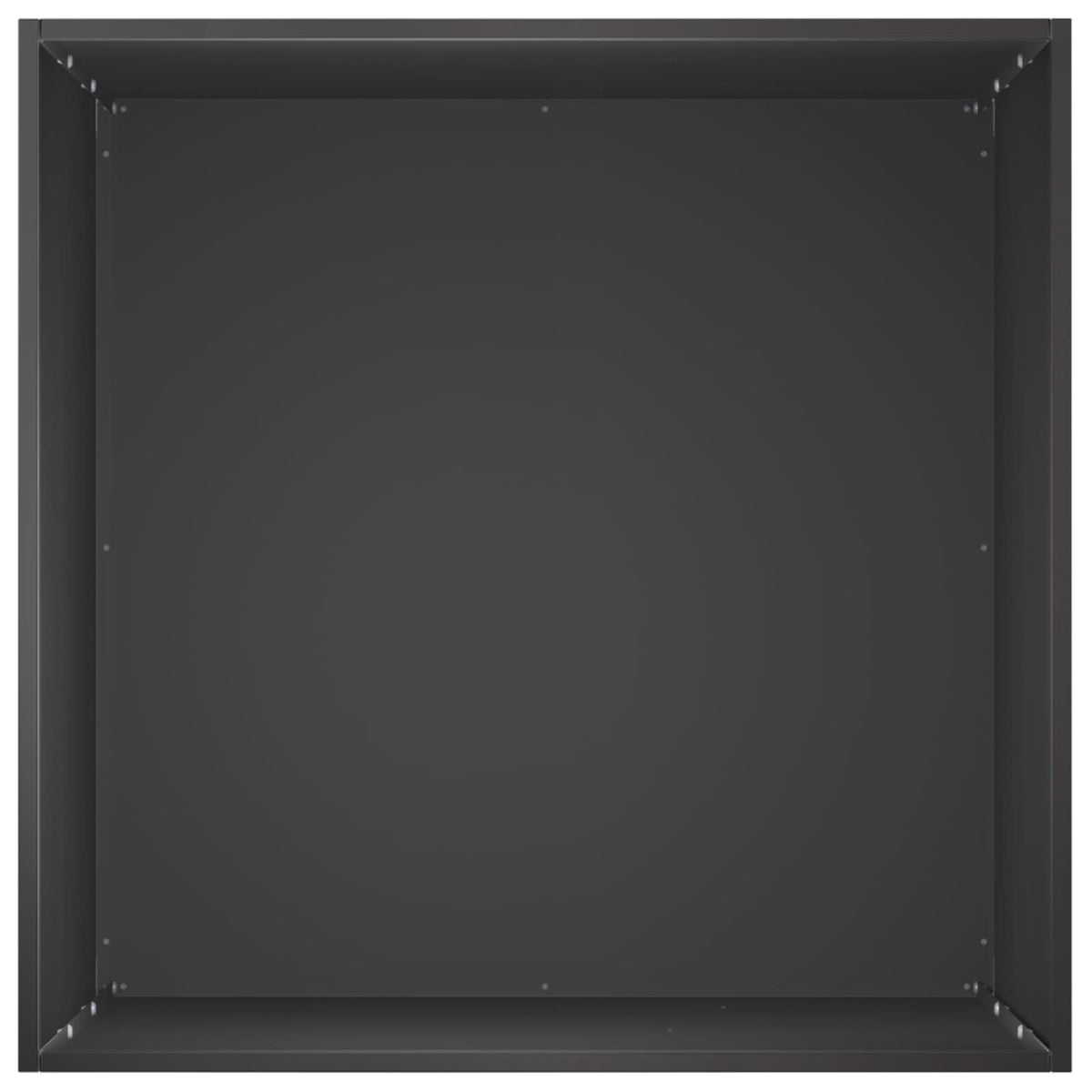 Vrtna saksija 2 kom. Crna 40 x 40 x 75 cm Čelična vrata