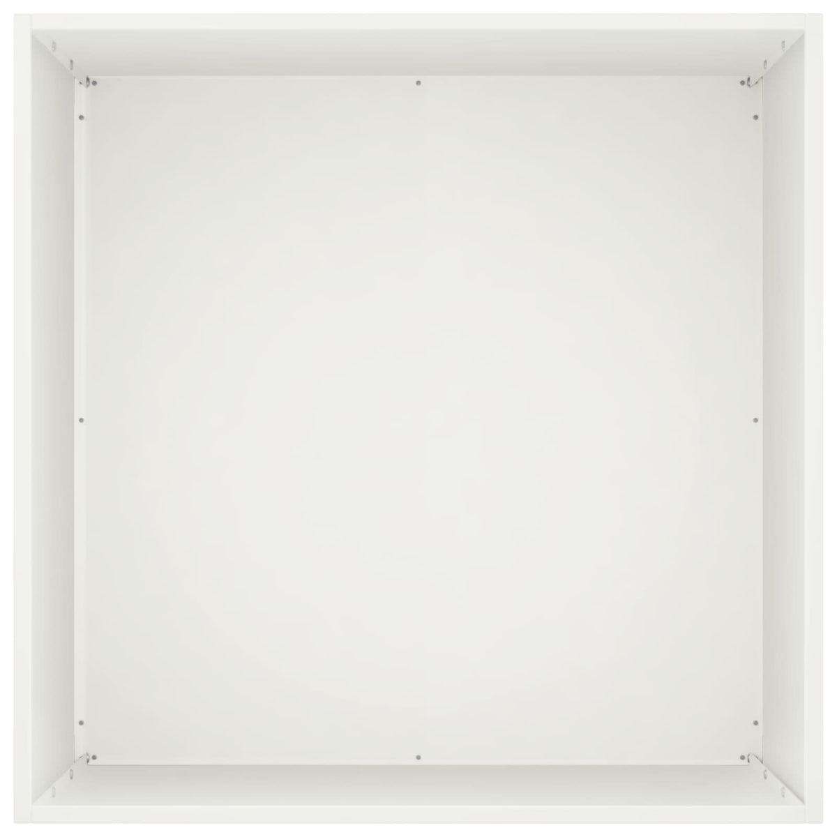 Vrtna saksija 2 kom. Bijela 40 x 40 x 75 cm Čelična vrata