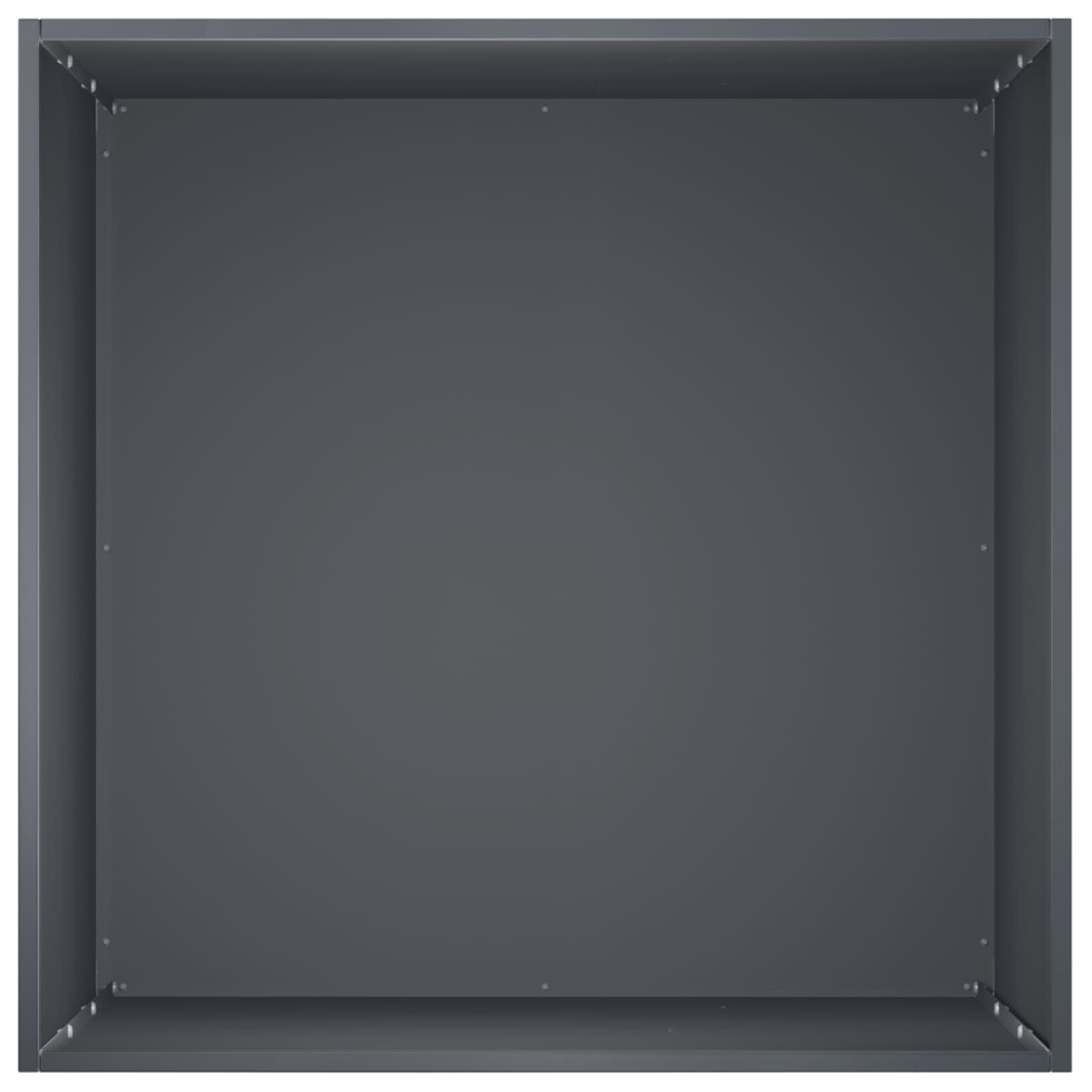 Vrtna saksija 2 kom. Antracit 50 x 50 x 75 cm Čelična vrata