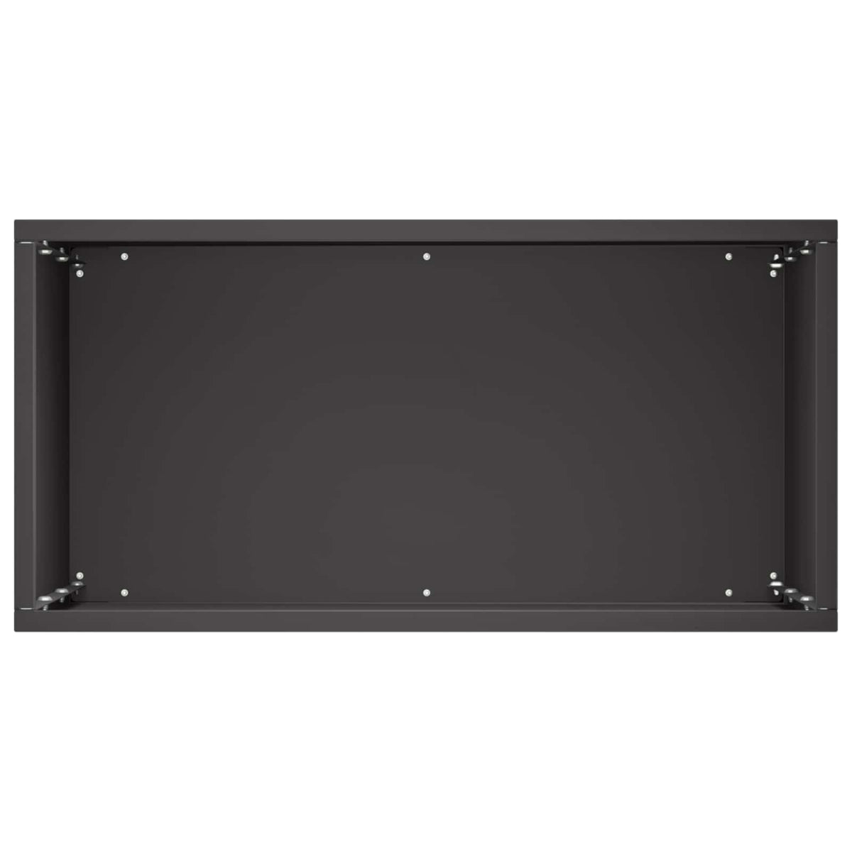 Vrtna saksija Crna 40 x 20 x 40 cm Čelična vrata