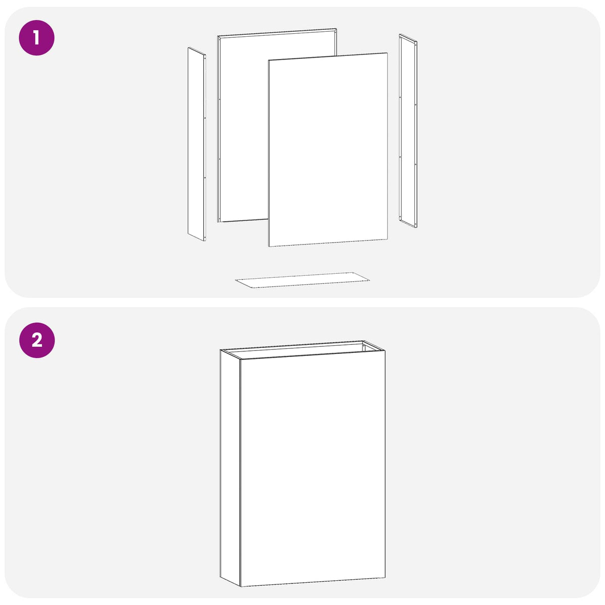Vrtna saksija 2 kom. Srebrna 40 x 20 x 75 cm Pocinčani čelik