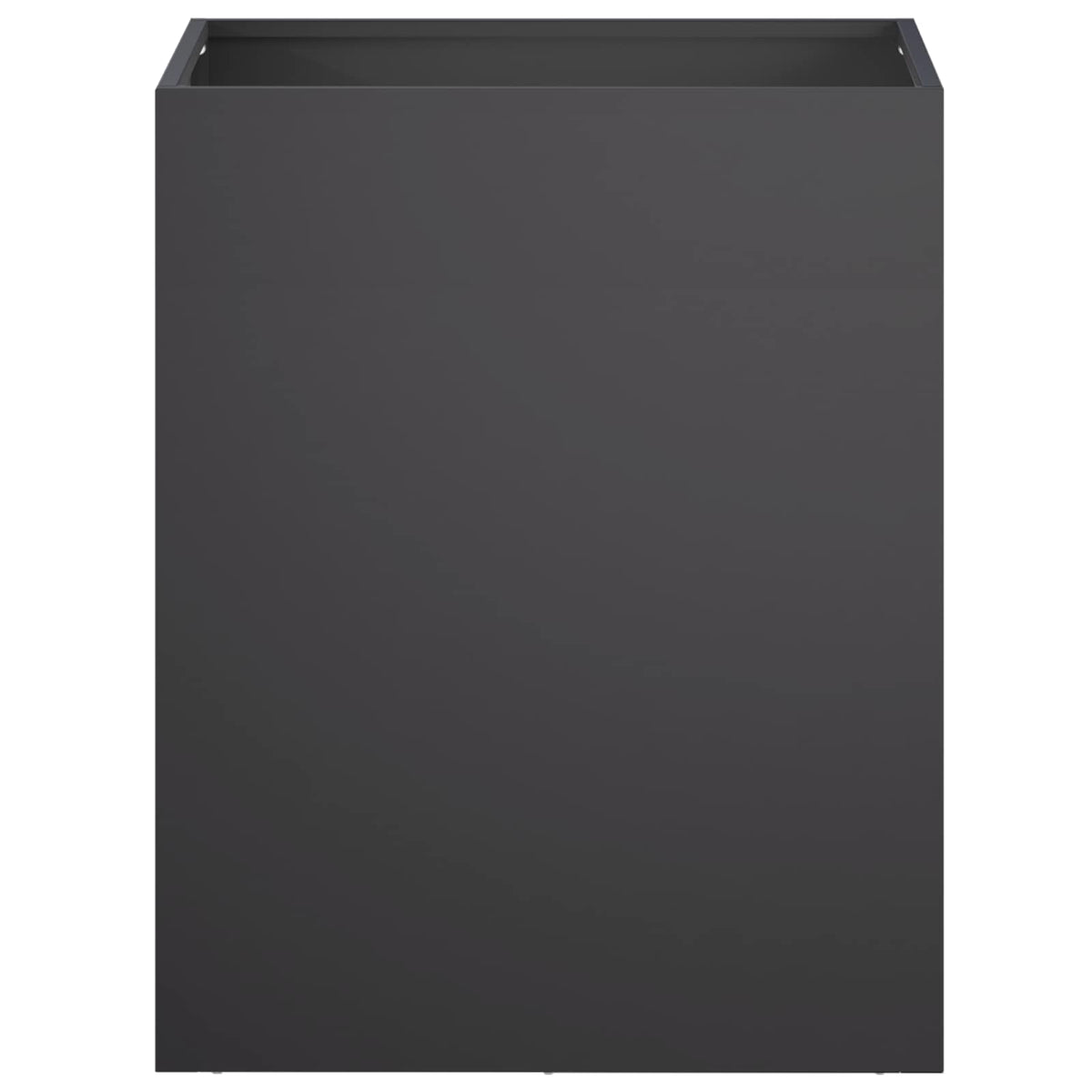 Vrtna saksija Crna 40 x 30 x 50 cm Čelična vrata