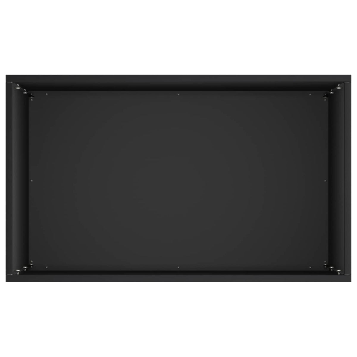 Vrtna saksija 2 kom. Crna 40 x 30 x 75 cm Čelična vrata