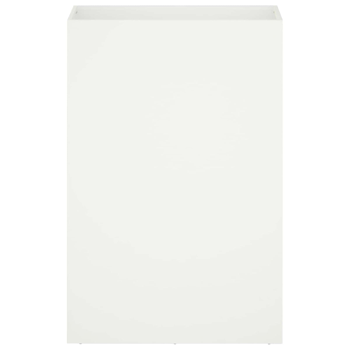 Vrtna saksija 2 kom. Bijela 40 x 30 x 75 cm Čelična vrata