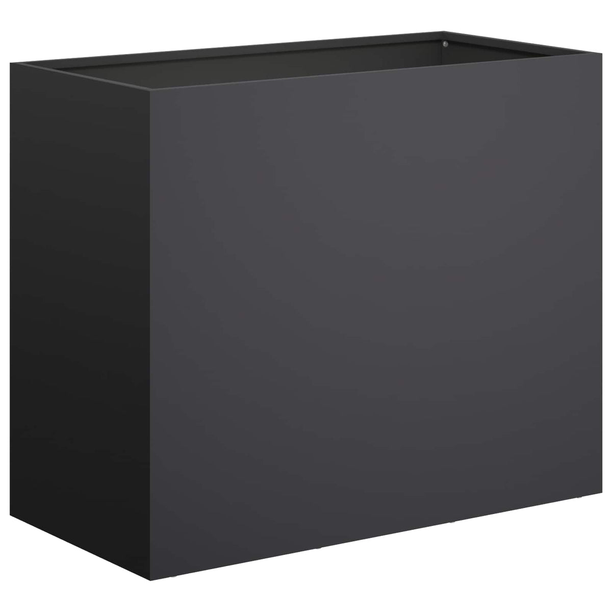 Vrtna saksija Crna 60 x 30 x 40 cm Čelična vrata