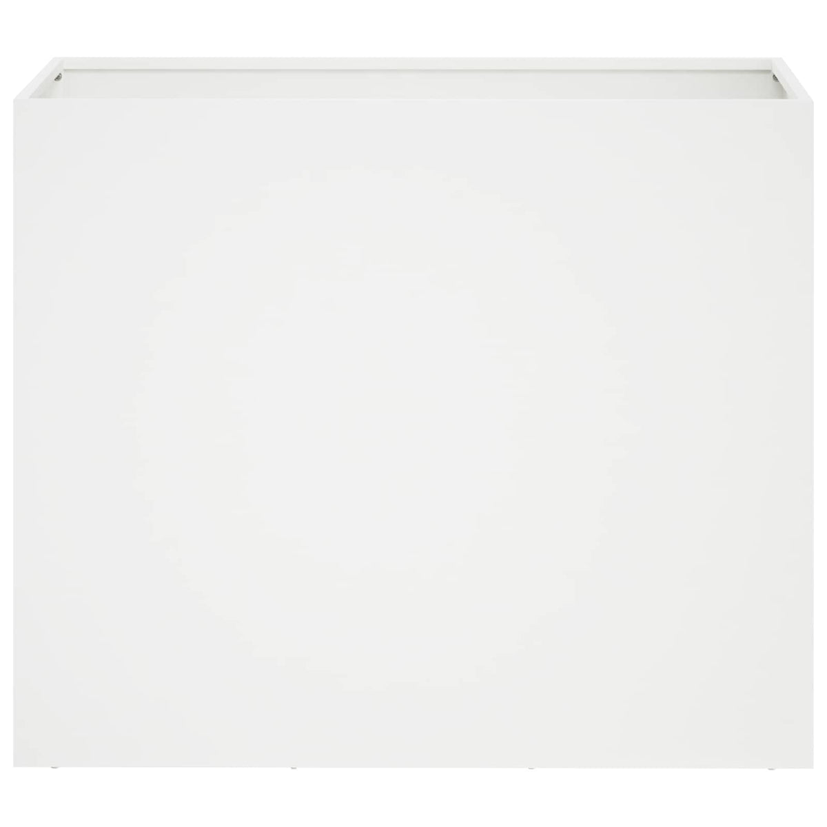 Vrtna saksija Bijela 60 x 30 x 40 cm Čelična vrata