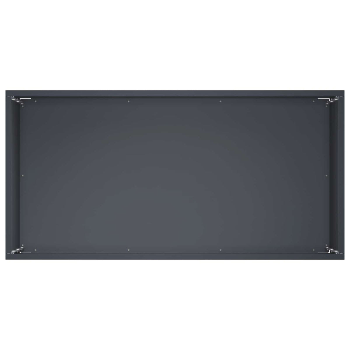Vrtna saksija 2 kom. Antracit 60 x 30 x 40 cm Čelična vrata