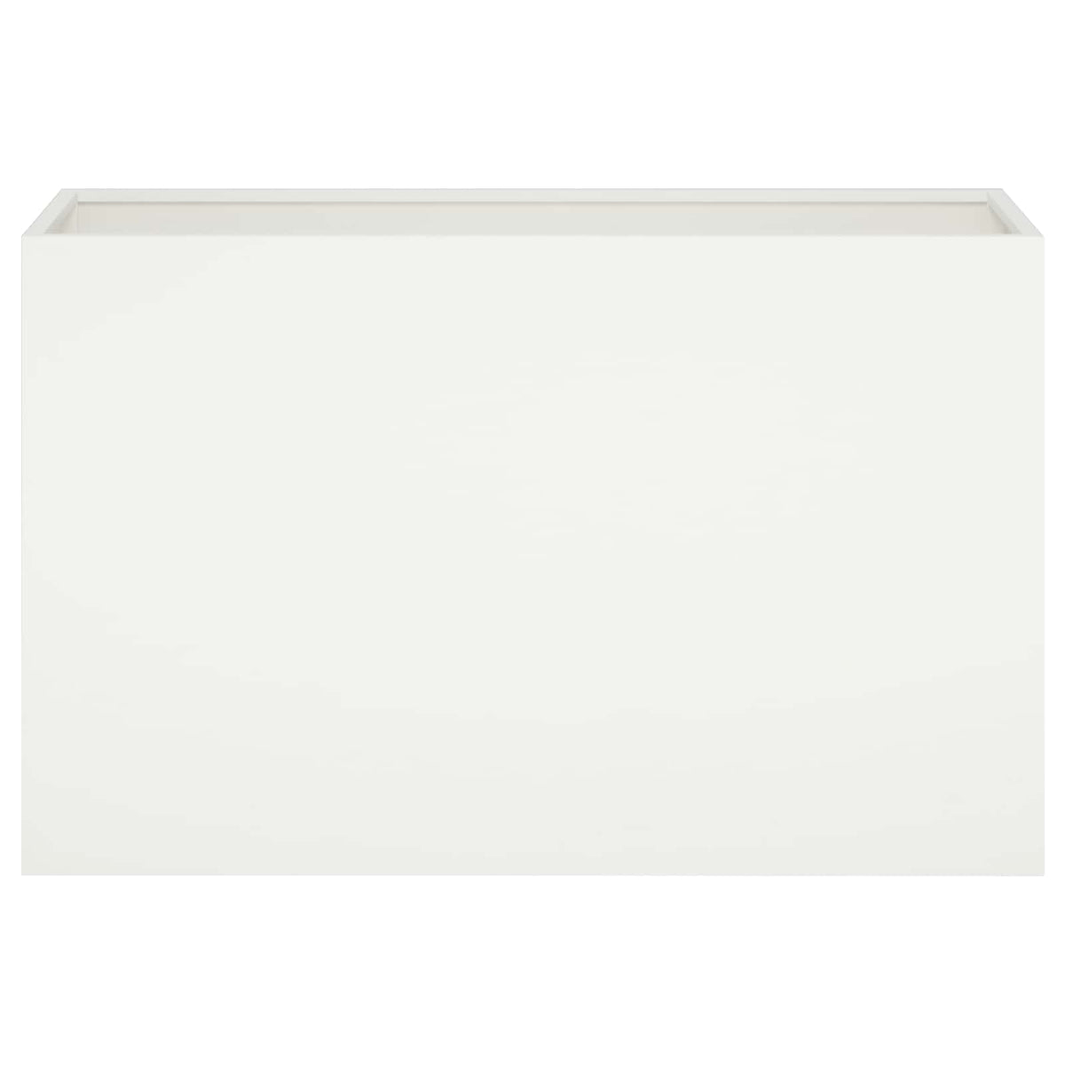 Vrtna saksija Bijela 80 x 30 x 40 cm Čelična vrata