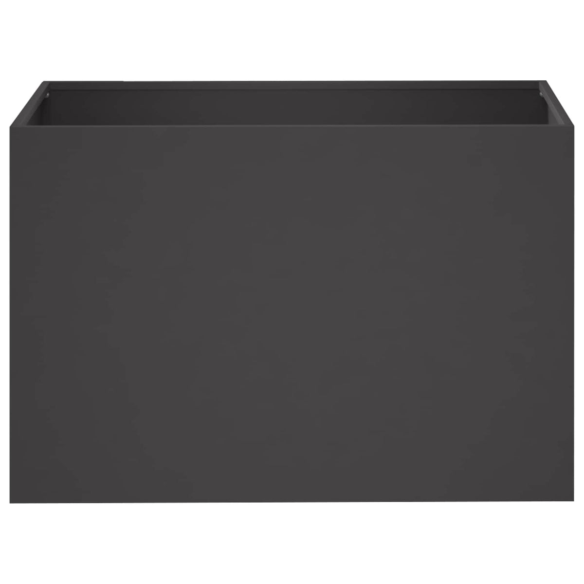 Vrtna saksija Crna 50 x 40 x 40 cm Čelična vrata
