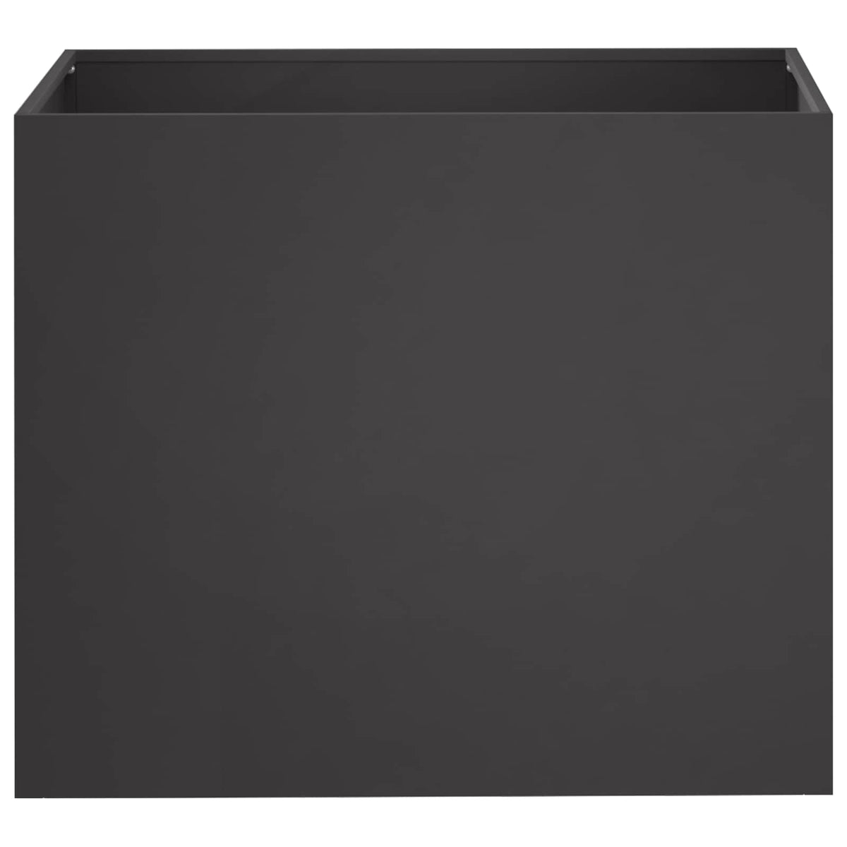 Vrtna saksija 2 kom. Crna 50 x 40 x 50 cm Čelična vrata