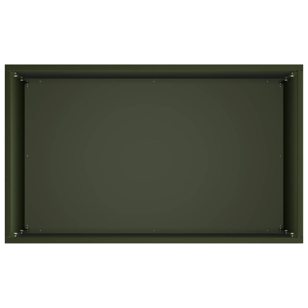 Vrtna saksija Maslinastozelena 50 x 40 x 75 cm Čelična vrata